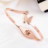 Bracelet for Woman Combo AD Bangles for Women Stylish Adjustable Hand Butterfly Bracelet for Girls Rose Gold Kada