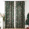 Американские рождественские светонепроницаемые шторы: Праздничная ткань с принтом для домашнего декора