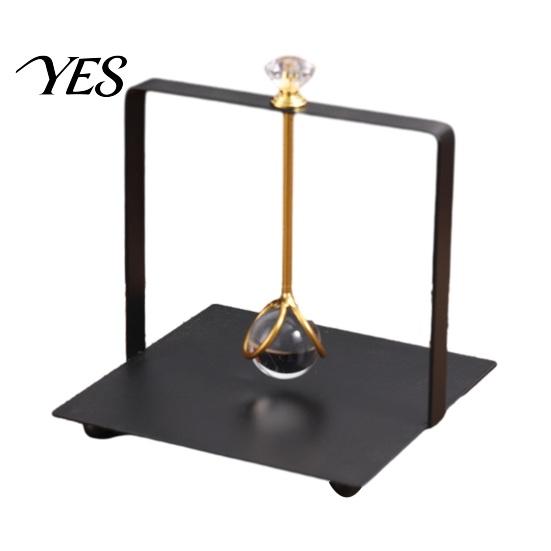 Paper Towel Holder Square Napkin Holder, with Weighted Arm, Durable Iron Frame Windproof Countertop Dispenser, Stable Cocktail Holders for Home