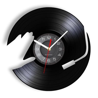 DJ музыкальная виниловая пластинка LP настенные часы 3D ночник вечерние Декор для танцевального зала винтажные часы музыкальный клуб подарок для диджея