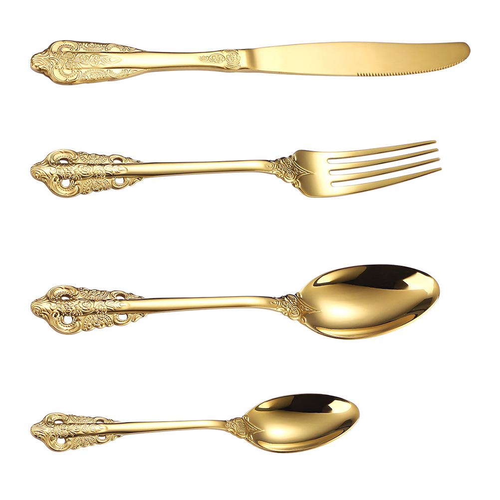 Набор столовых приборов в западном стиле Посуда для дома Посуда многоразового использования Столовые приборы из нержавеющей стали Еда для вечеринки