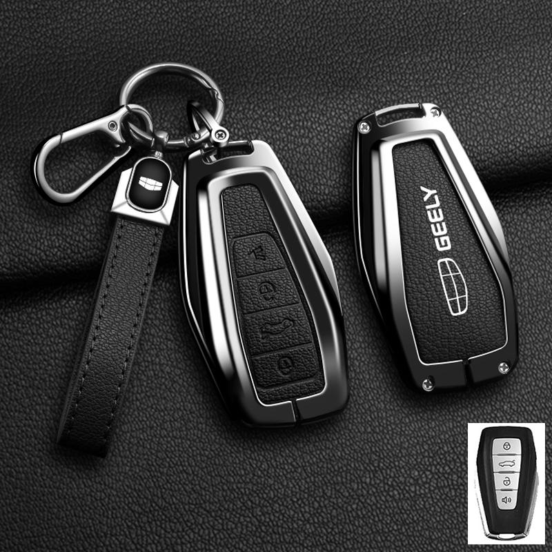 Новый чехол-обложка из сплава и овчины для автомобильного ключа Geely Okavango Coolray Atlas Monjaro Tugella Emgrand GT S Proton X50 X70 X6 X7 EX7 GC