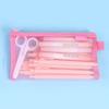 Large Capacity Stationery Bag Transparent Pencil Case Creative Pen Bag  Lipstick