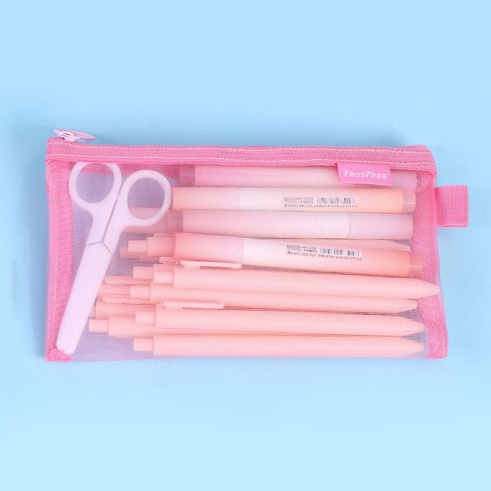 Large Capacity Stationery Bag Transparent Pencil Case Creative Pen Bag  Lipstick