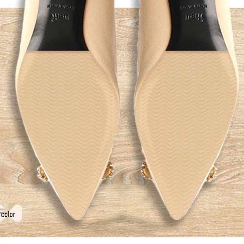 Ultra-Thin Silicone Anti-Slip, Wear-Resistant Shoe Pads for Sneakers & Leather Shoes