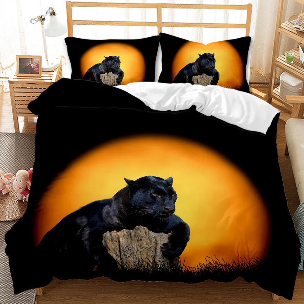 Комплект постельного белья Ferocious Cat African Blue Ferocious Cat Wildlife Twin Комплект постельного белья Double Queen King Size Полиэстеровый чехол для одеяла