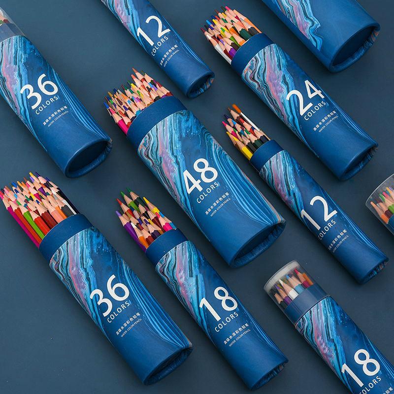 12/18/24/36/48 цветов Набор цветных карандашей для дерева, пастельных тонов, масляные карандаши для рисования и раскрашивания, карандаши для школьников, карандаши для рисования