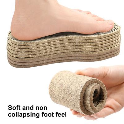 1/2/3/5 пар стелек из войлока для обуви, для облегчения боли в ногах, мягкие, толстые, теплые, зимние, внутренние стельки, амортизирующие, вырезаемые, для ботинок