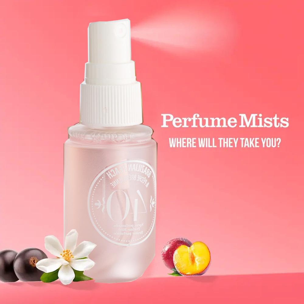 Body And Hair Fragrance Body Spray 40ml Peach Natural Freshness, Long-lasting Fragrance,