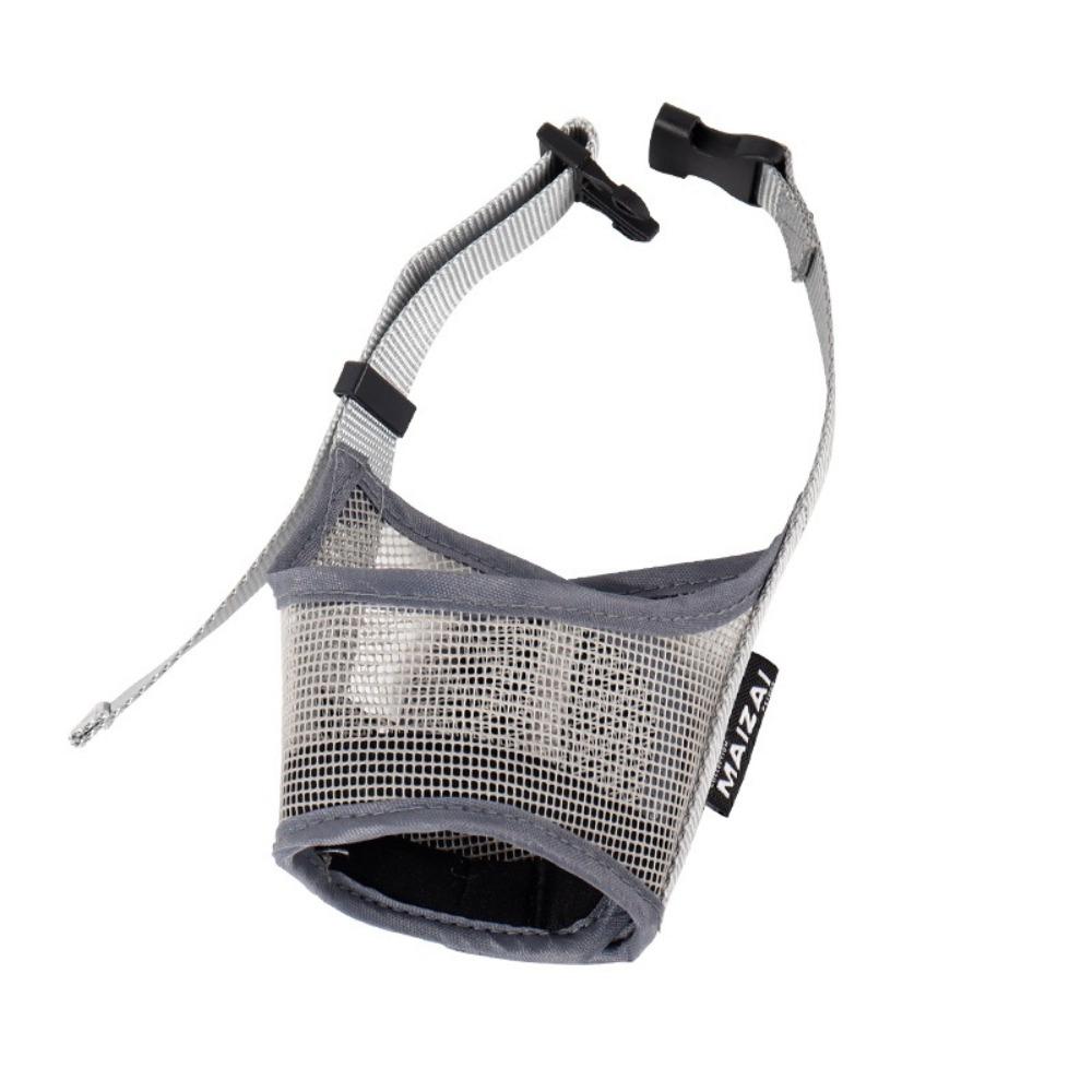 Breathable Mesh Dog Muzzle Adjustable Mouth Guard Portable Dog Mouth Cover  for Most Dog