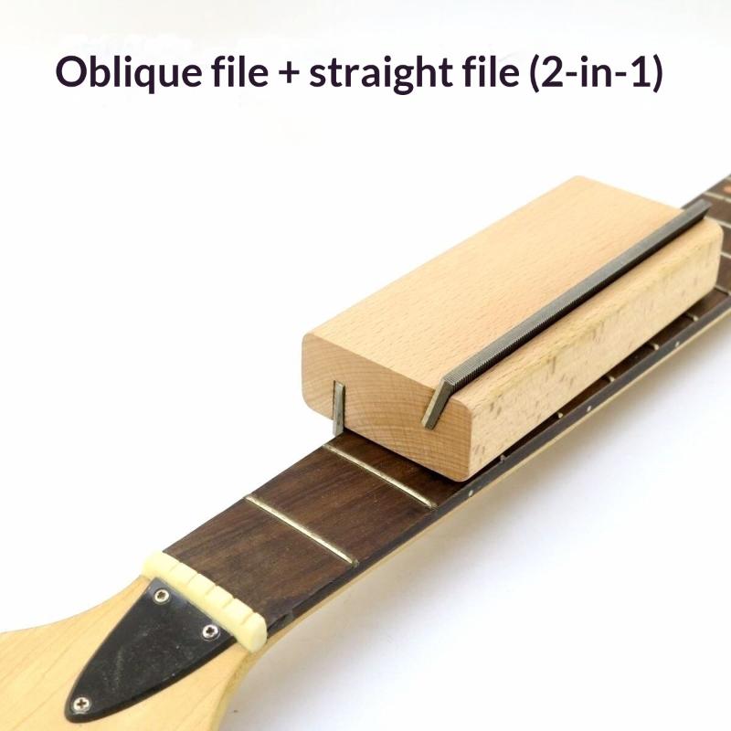 Fret End Beveling File 35/90 Degree 2 In 1 Fret Crowning End Fret File Guitar Bass Fret End Dressing Luthier Repair Tools