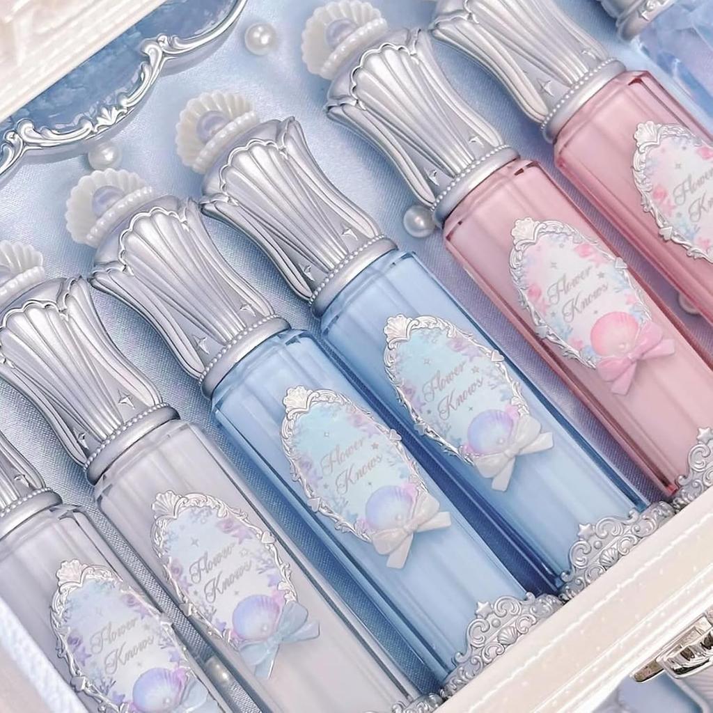 Цветочный Знает Ракушечный Драгоценный Питательный Блеск для Губ, 0,16 жидкой унции(P01 Шампанское Жемчужное)