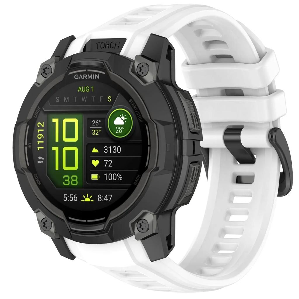 Силиконовый ремешок для Garmin Instinct 3 Amoled 50мм 45мм Оригинальный официальный браслет для Garmin Instinct 3 Solar 45мм 50мм Ремешок