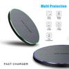 Ультратонкая быстрая беспроводная зарядная панель для Samsung Galaxy S24 S23 S22 iPhone 15 14 13 Pro Max Беспроводная индукционная зарядная станция