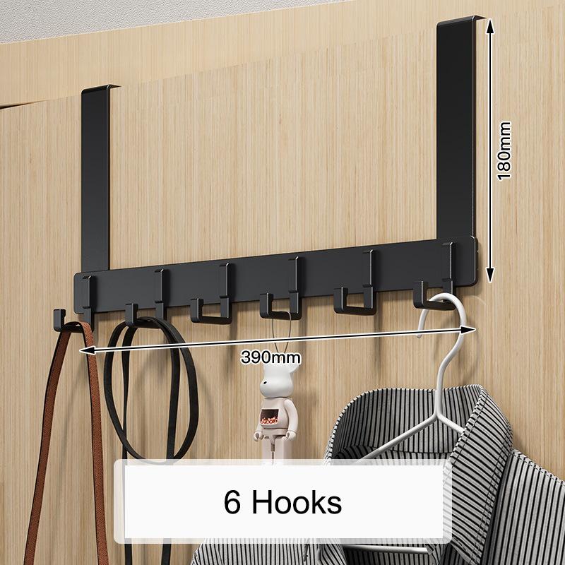 Крючки над дверью, 6 крючков, одежда, пальто, шляпа, вешалка для полотенец, органайзер для дома, ванной комнаты, держатель для кухонных принадлежностей