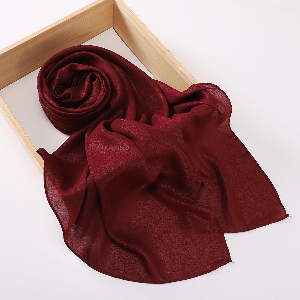 Malaysia's New Women's Head Scarf, Pearlescent Yarn Series Scarf Shawl