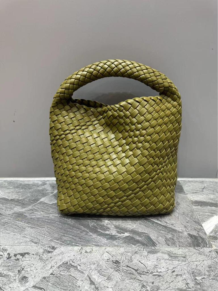 Женская сумка-ведро из мягкой кожи ручной работы весна/лето 2024 года — высококачественная сумка на одно плечо и сумка подмышкой