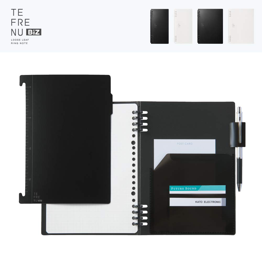 King Jim Tefrenu Biz Тетрадь на 26 кольцах B5 Черная 9855TEB-BK