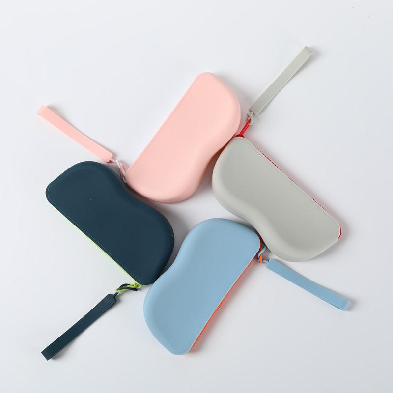 1 шт. Чехол для автомобильных очков Водонепроницаемый силиконовый чехол для переноски очков и контактных линз, Подходит для мужчин и женщин контактные линзы