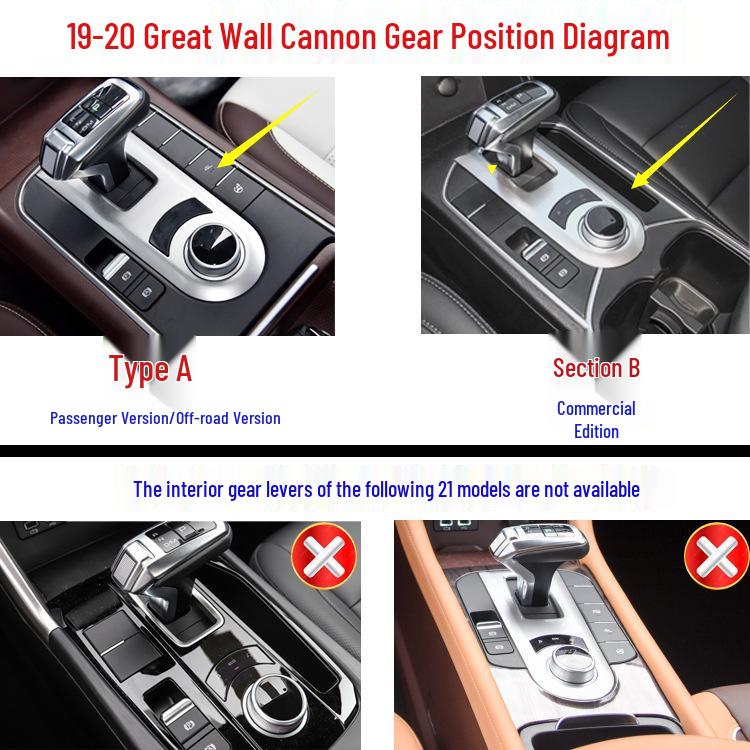 19-20 Наклейки для модификации интерьера Great Wall Cannon для центральной консоли и рычага переключения передач