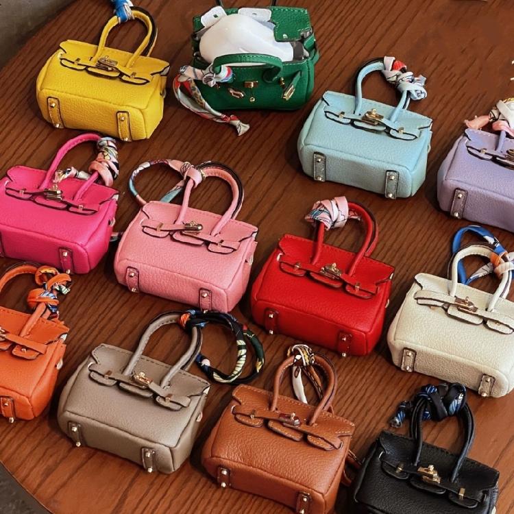 Креативный чехол-брелок для наушников, водостойкая сумка из искусственной кожи, компактный дизайн, выбор нескольких цветов