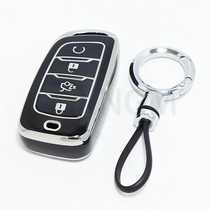 Чехол из ТПУ для ключа автомобиля, держатель-протектор для ключа-брелока для Changan CS85 CS35 Plus CS25 CS95 CS85 Coupe, защитная крышка для ключа