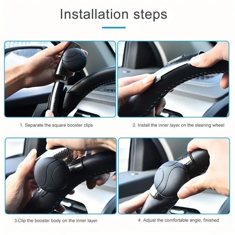 Увеличьте мощность поворота вашего автомобиля с помощью этой поворотной ручки на рулевом колесе на 360° Шаровая рукоятка - Вспомогательные аксессуары для вождения легкового грузовика