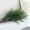 Норфолк Мягкие резиновые сосновые иглы Одиночные, Имитация зеленых растений Рождественское украшение Украшение для дома