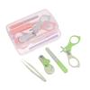Безопасный детский набор щипчиков для ногтей, триммер для ногтей, кусачки, пинцеты, инструменты для ухода за ногтями и ушами малышей