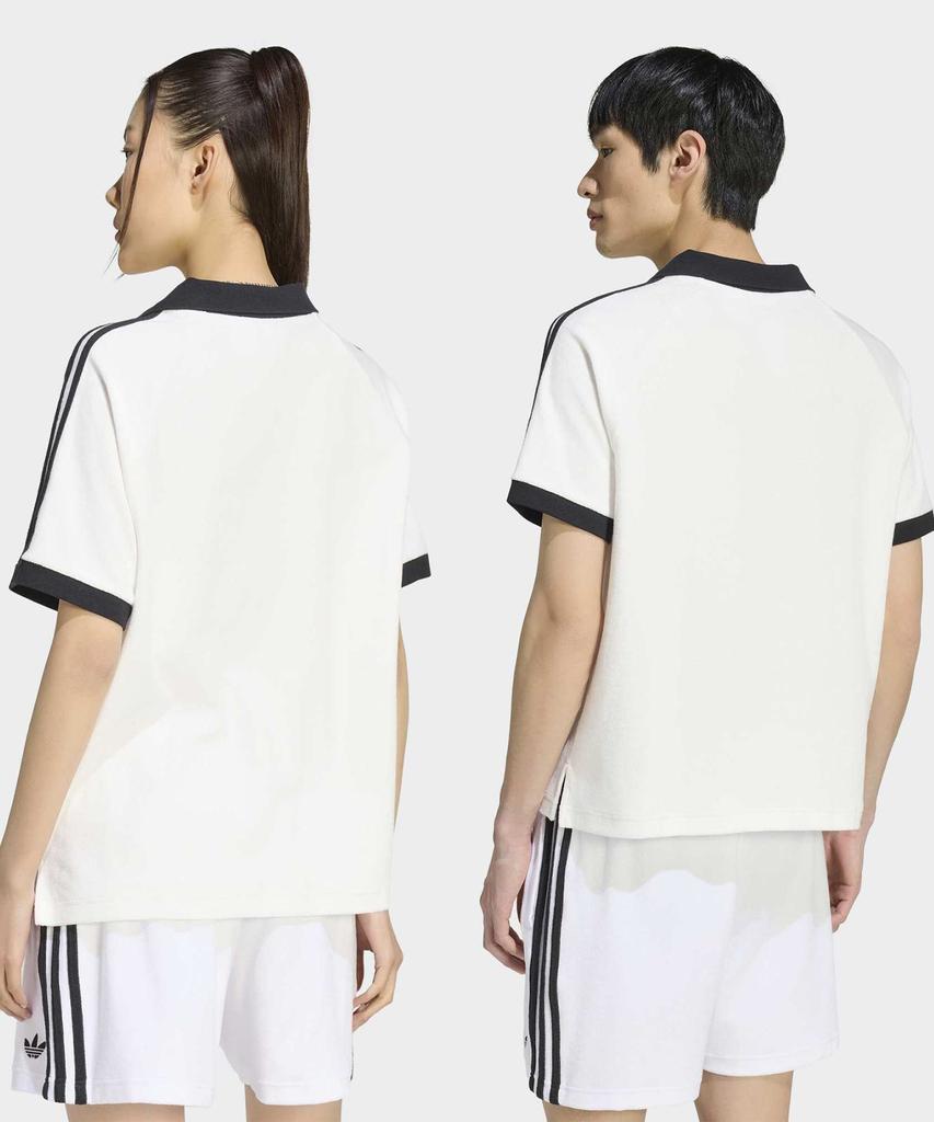 adidas Поло с ворсом - Облачно-белый / Kw7399