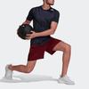 adidas Футболка HiiT Designed For Heat.Rdy Graphics HiiT Print с круглым вырезом и коротким рукавом, мужские топы, темно-серые, темно-синие, HC4265