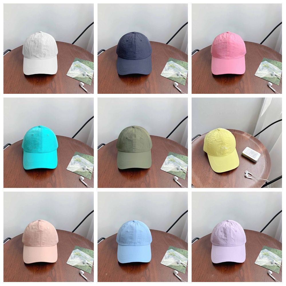 Solid Color Solid Color Sun Hat Korean Style Peaked Cap Quick-Drying Baseball Cap Girl