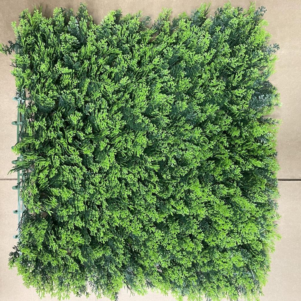 50×50cm Artificial Green Plant Wall - Plastic Vertical Garden, Fake Flower Wall, Synthetic Turf Background
