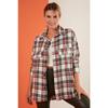Хлопковая клетчатая рубашка свободного покроя с карманами, зимняя длинная женская рубашка 6230182