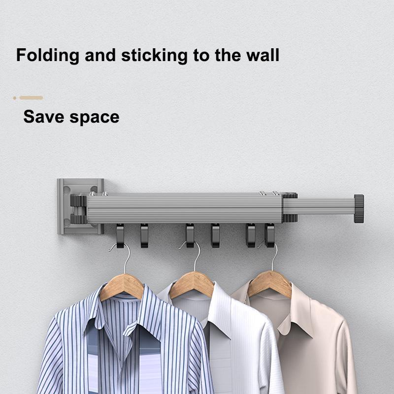 Настенная складная сушилка для одежды из алюминиевого сплава. Идеально подходит для балкона, спальни, кухни, гостиной, для дома.