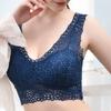 Женский бюстгальтер с кружевной цветочной вышивкой, широкий плечевой ремень, эластичный полые мягкие беспроводные мягкие дышащие пуш-ап, однотонное женское нижнее белье с V-образным вырезом