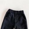 Children's Spring/Autumn Soft Jeans - Unisex, Ages 0-6, Casual Western Style Solid Color