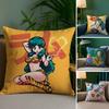 Аниме Игра U-Urusei Yatsura Наволочка Плюшевая Ткань Мягкая Двусторонняя Печать Чехол для Подушки Дивана Наволочки для Декоративных Подушек