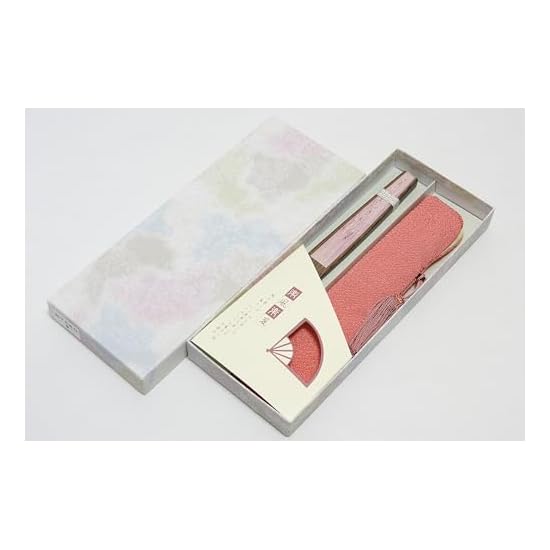[Hasegawa] Kyoto Folding Fan, Cherry Blossom Pattern, Pink, Carved Dark Wood Ribs, Double-Sided Desi