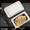 Прямоугольная керамическая тарелка для рисовой лапши и хот-пота - Бесплатная доставка