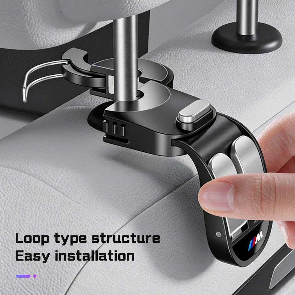 AAAQN1 Upgraded Car Seat Back Hook Headrest Storage Hooks For BMW 1 3 5 6 7 Series M M3 M4 M5 M6 E36 E46 E90 E91 F48 G30 IX X1 X3 X5 X6