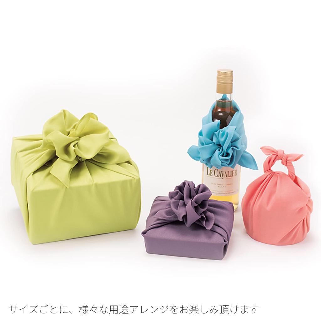 Musubi Furoshiki 45 см ярко-красный однотонный полиэстеровый креп, сделано в Японии 10188-107