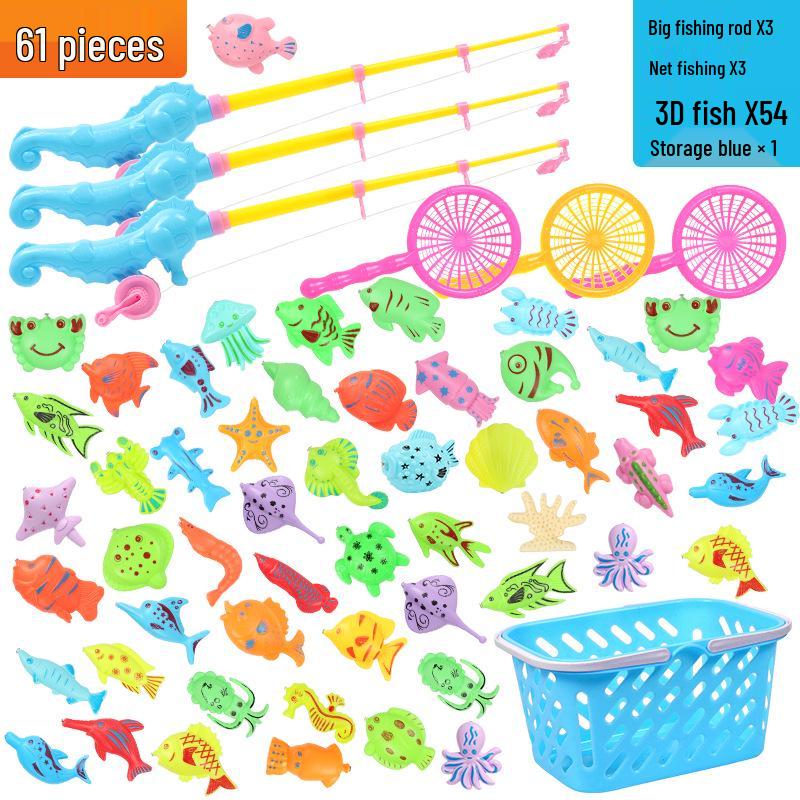 Детский магнитный набор для рыбалки – Летняя развивающая ролевая игра для детей