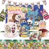 Labubu Birthday Party Decoration Children's Party Supplies Paper Plates, Paper Cups, Tissues, Tablecloths, Flag-raising Gift Bags