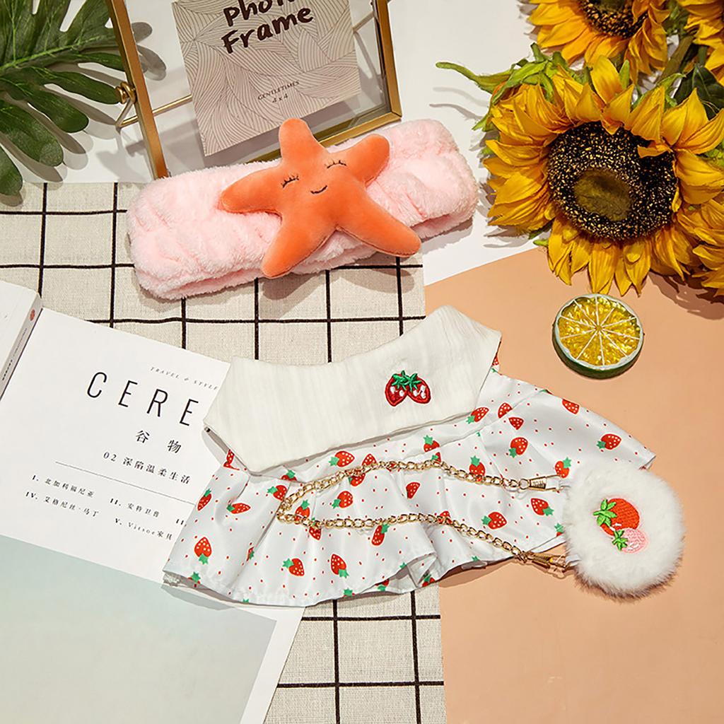 30cm Doll Accessories D-uck Plush Doll Clothes Doll Clothes Detachable Clothes Hat Suit Accessories For Plush Toys