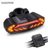 Elecpow Bicycle Alarm Taillight Anti Theft USB Rechargeable Waterproof Bike Rear Tail Light Turn Signal Warning Brake Light