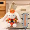 Plush Police Rabbit Keychain With Pp Cotton Filling For Kids And Collectors