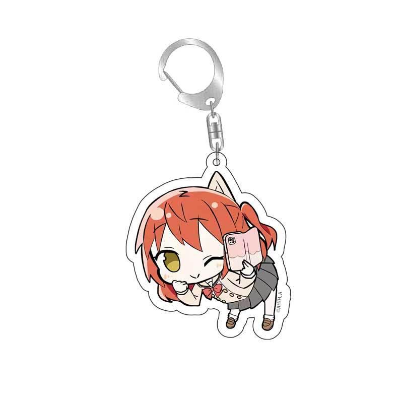 Stylish Bocchi The Rock Acrylic Keychain Double-sided Printed Keyring Bag Pendant Gifts