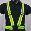 Adjustable Reflective Straps Night Work Security Running Cycling Safety Reflective Vest High Visibility Reflective Safety Jacket