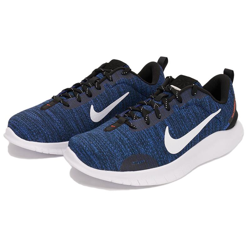 Новые мужские кроссовки Nike Flex Experience RN 12, прочные, дышащие, легкие, с низким верхом, для повседневной носки и бега, темно-синие DV0744-401